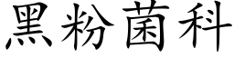 黑粉菌科 (楷體矢量字庫)