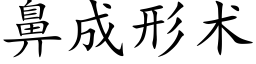 鼻成形术 (楷体矢量字库)