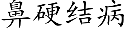 鼻硬结病 (楷体矢量字库)